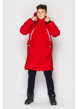 Cvetkov красная зимняя куртка для мальчика Илон